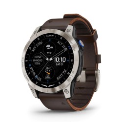 D2™ Mach 1 Aviator Smartwatch with Oxford Brown Leather Band  CODICE PRODOTTO010-02582-55