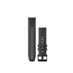 Cinturino QuickFit® 22 Silicone, Black. 010-13111-00